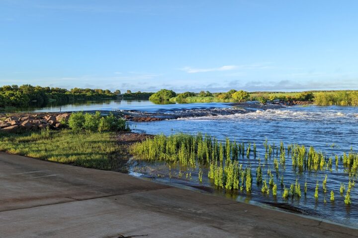 a bridge over a body of water