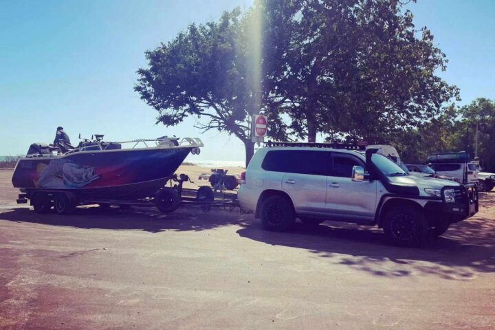 a car parked in a parking lot